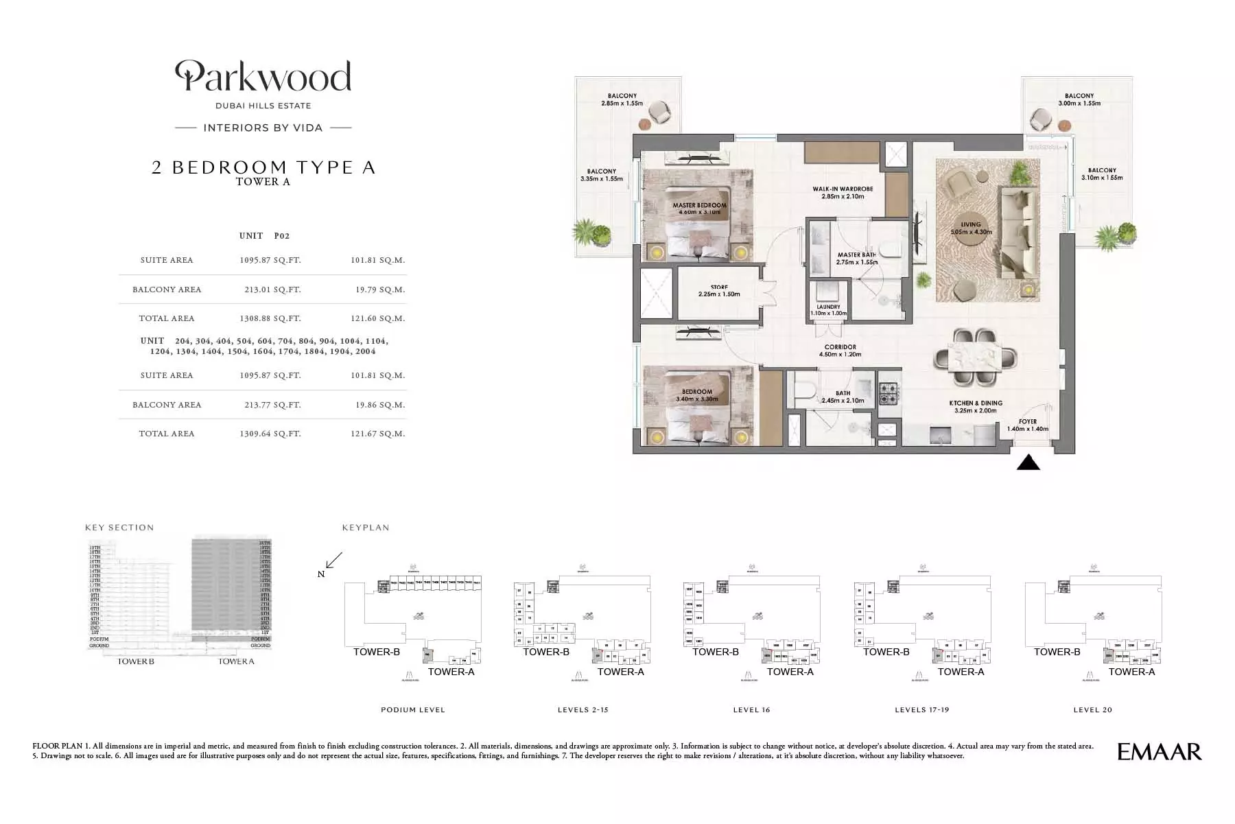 Parkwood Type A-Tower A, 2 beds