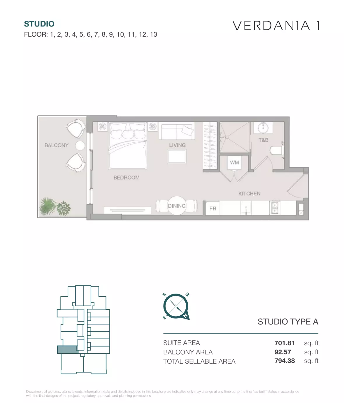 Unit floor plan image