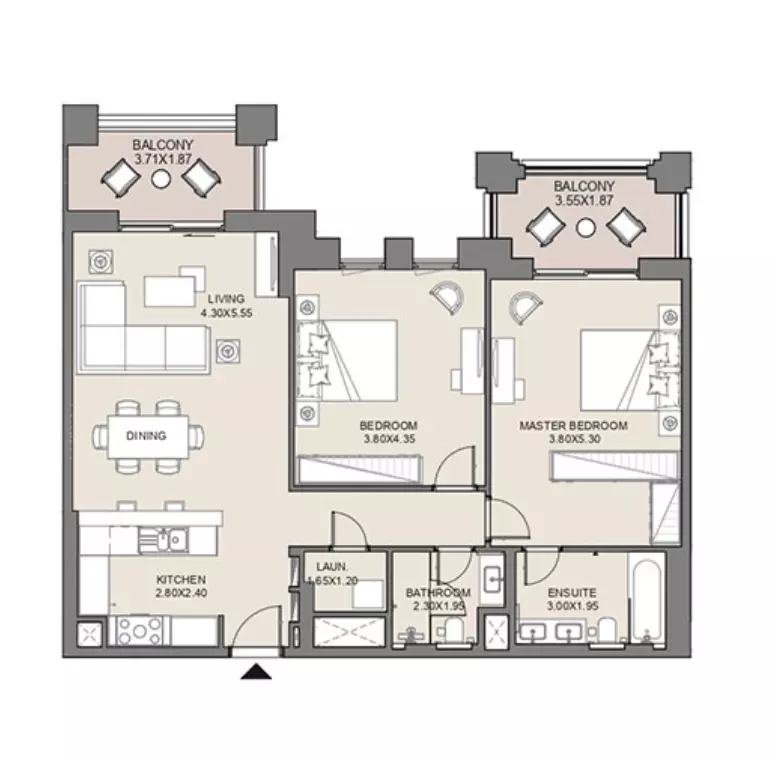Jadeel at Madinat Jumeirah Living By Meraas Holding B11-Type A6, Level 1,2,3, Unit No-105,204, 2 beds