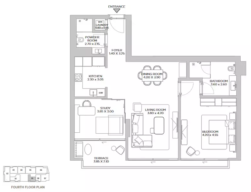 Unit floor plan image