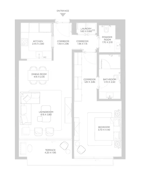 Rixos Phase 2 By Nakheel B3-Type D, 1 bed