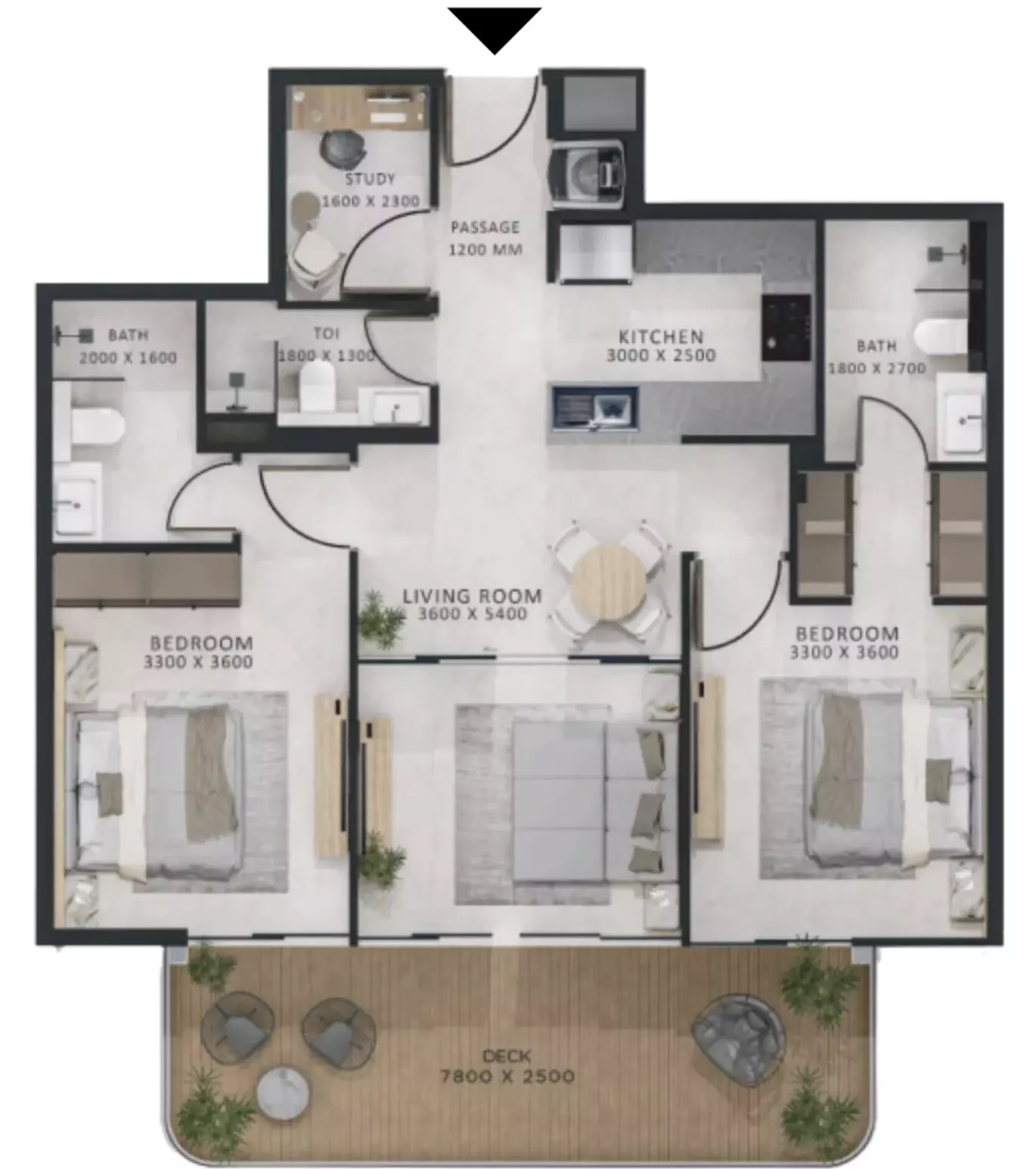 صورة مخطط ارضية الوحدة