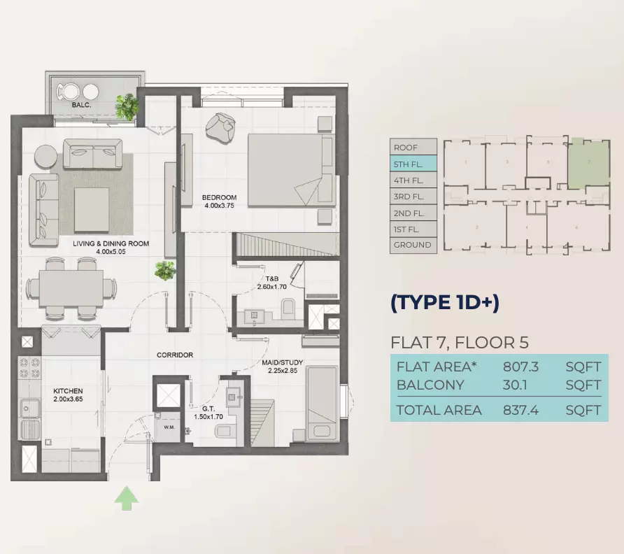 Unit floor plan image
