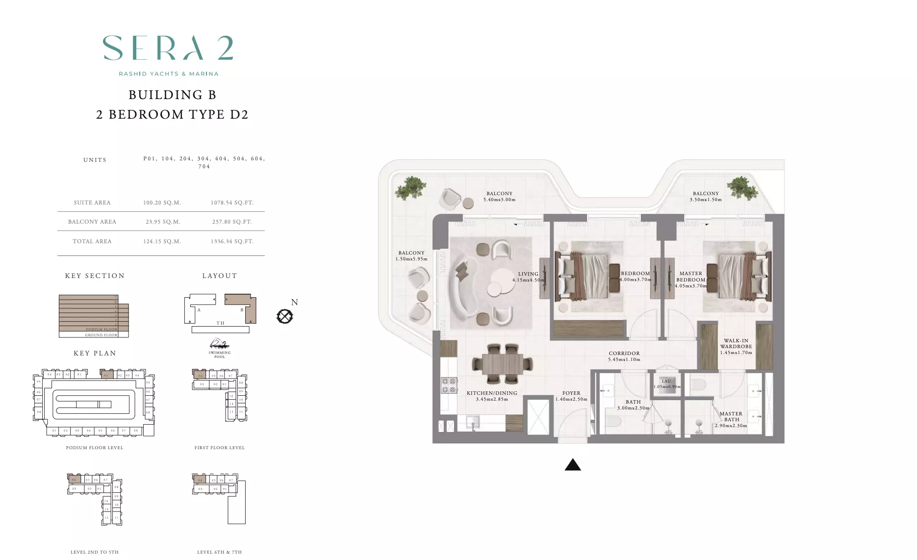 Sera Phase 2 By Emaar Type D2-Building B, 2 beds