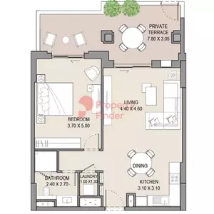 Asayel Type A, 1 bed