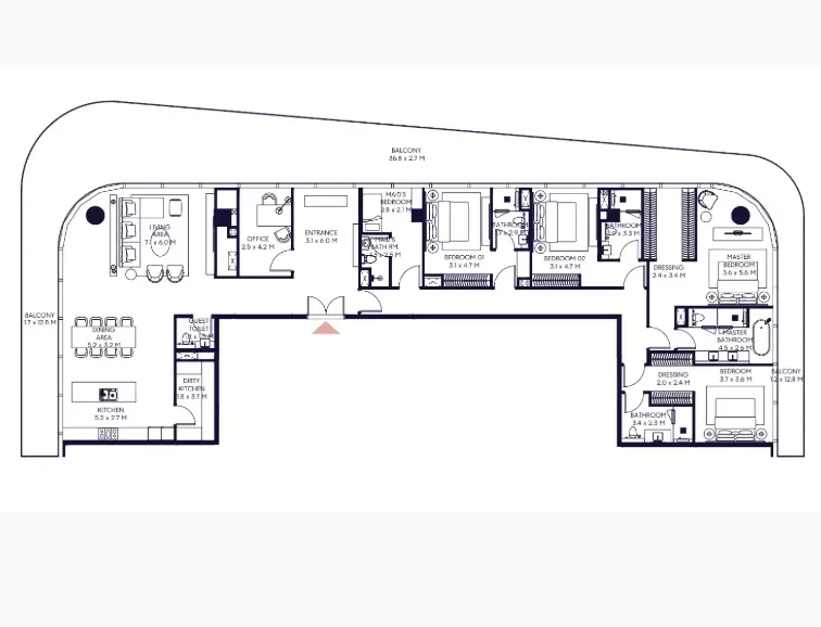 Unit floor plan image