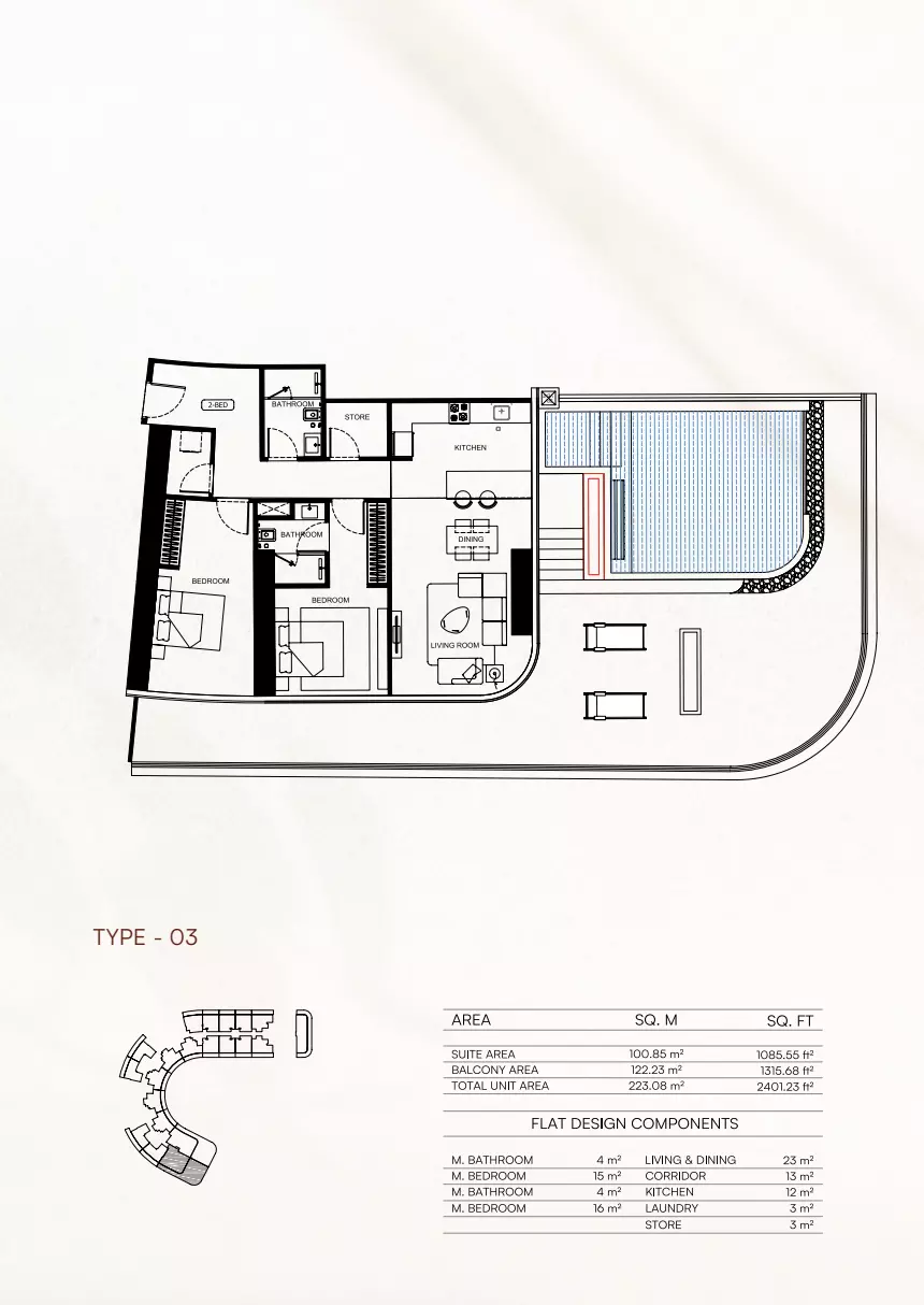 Unit floor plan image