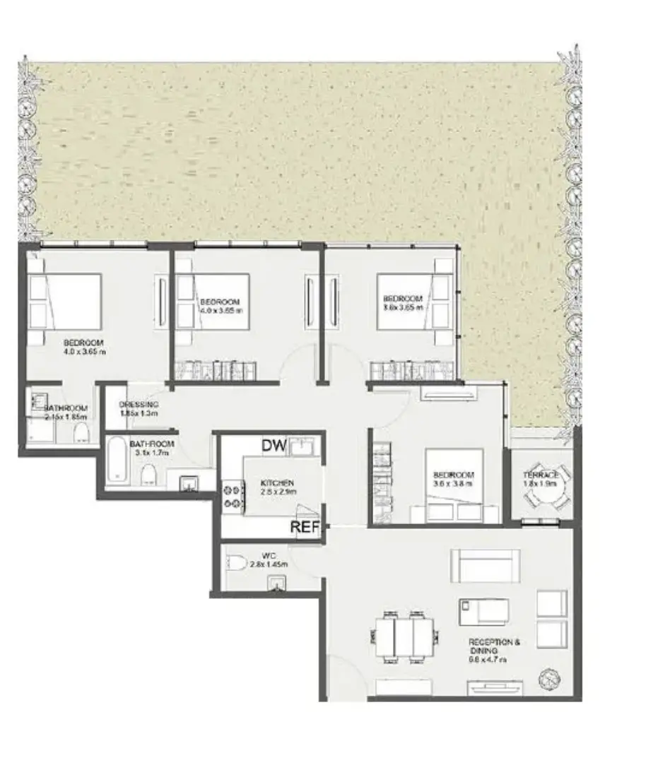 Unit floor plan image