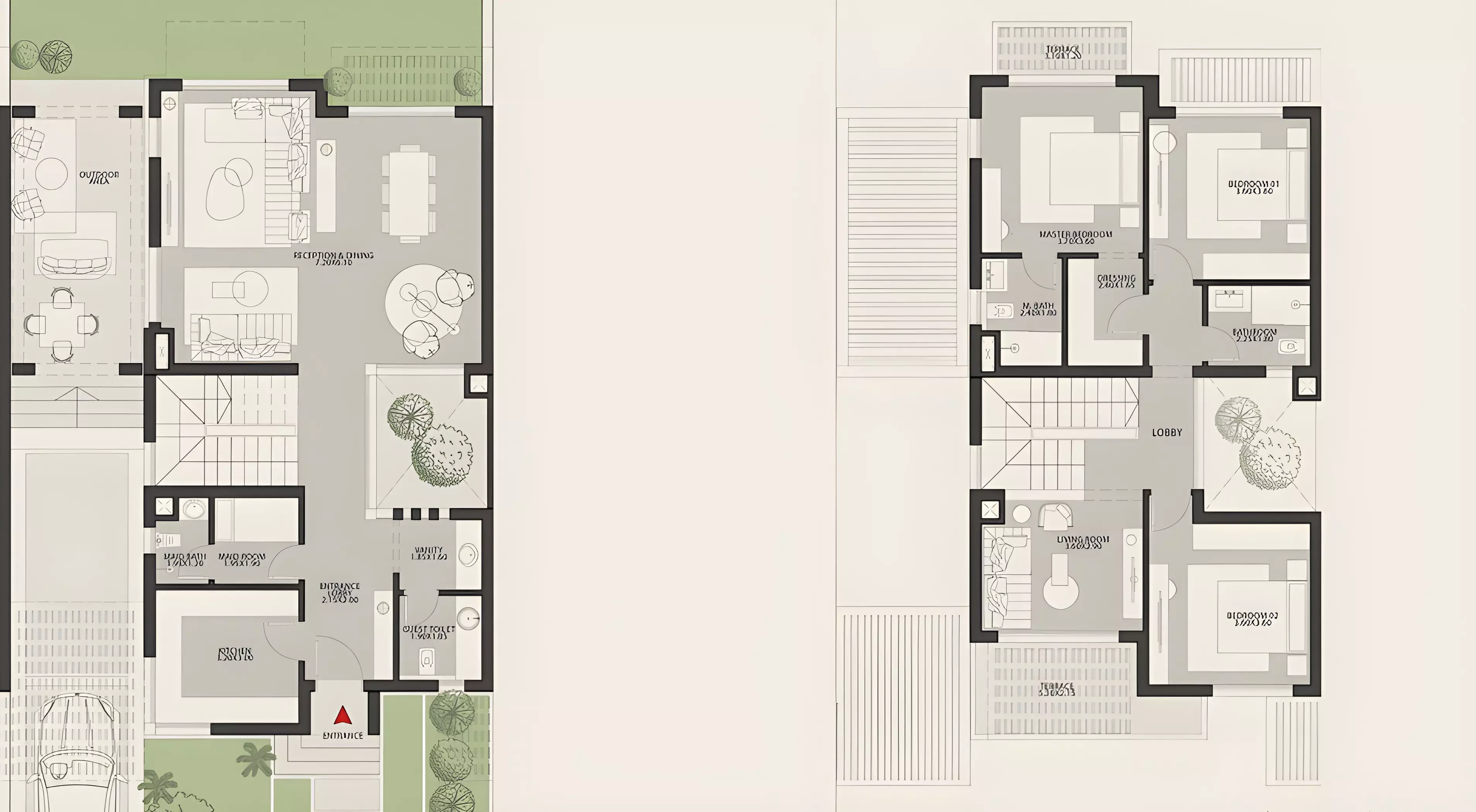 صورة مخطط ارضية الوحدة