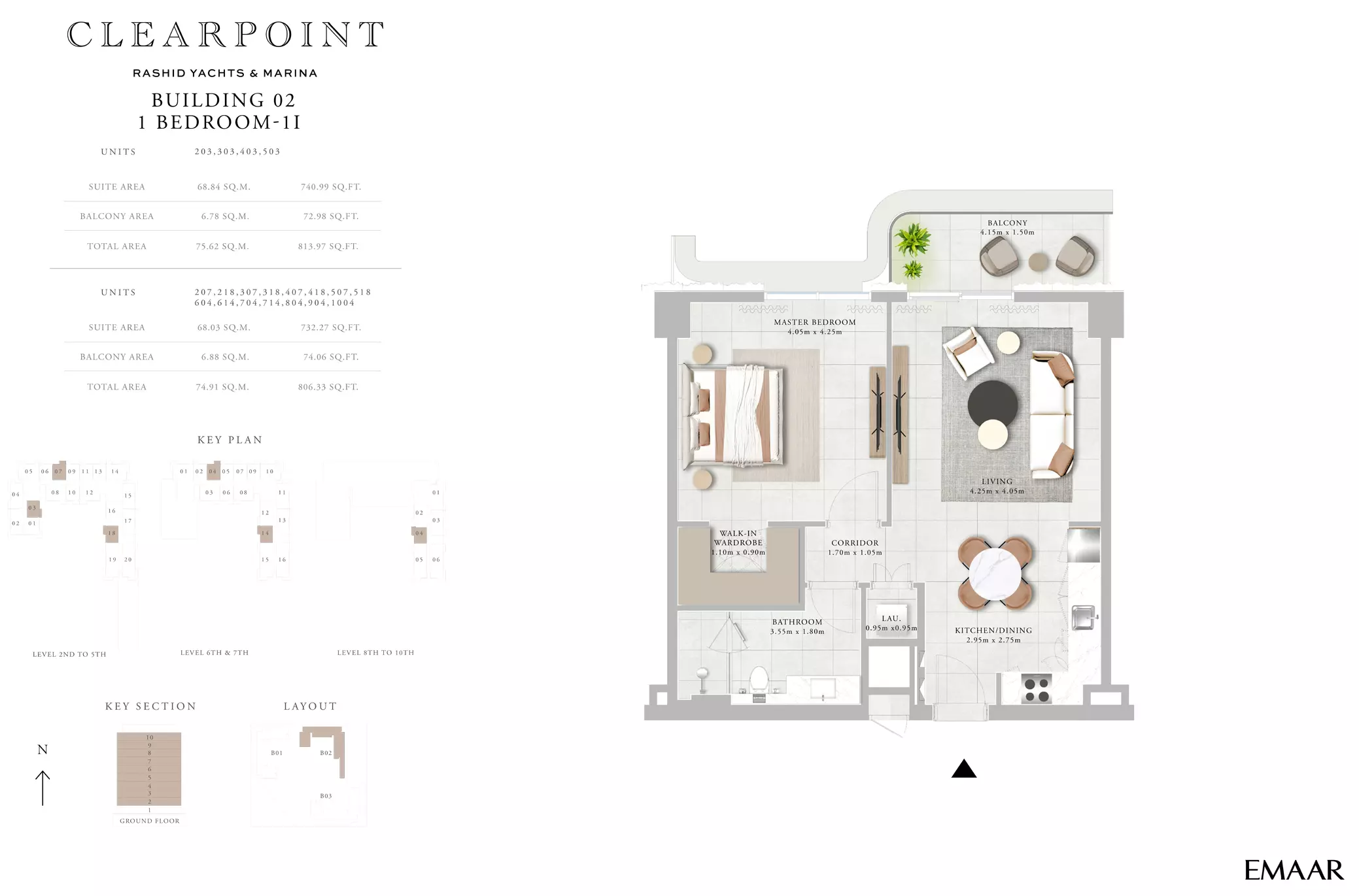 Clearpoint Building 2 _ Type 1I, 1 bed