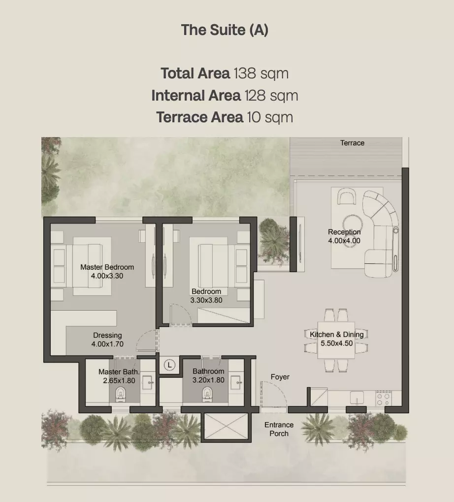 صورة مخطط ارضية الوحدة