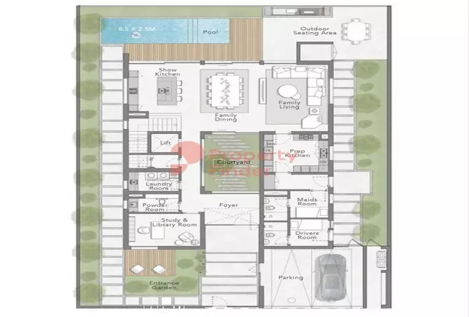 The Waterside Villas By Ellington — 4BR floor plan