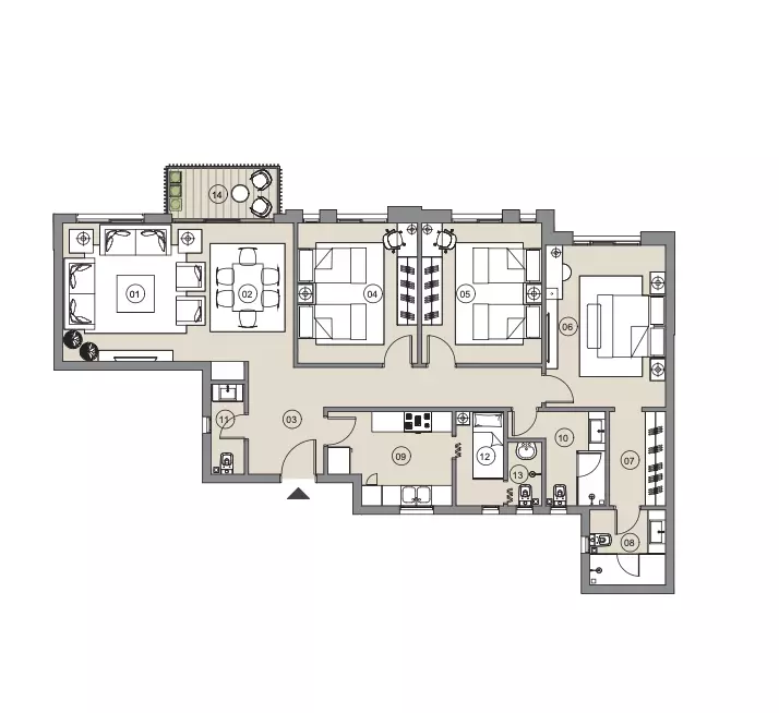 Unit floor plan image