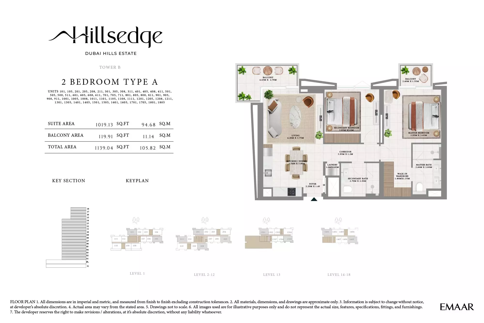 Hillsedge Type A-Tower B, 2 beds
