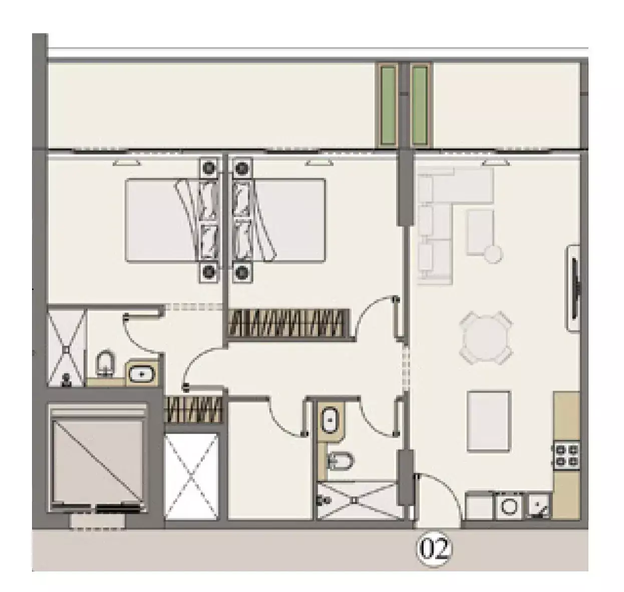Unit floor plan image