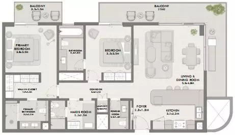 Elara Type 2D, 2 beds