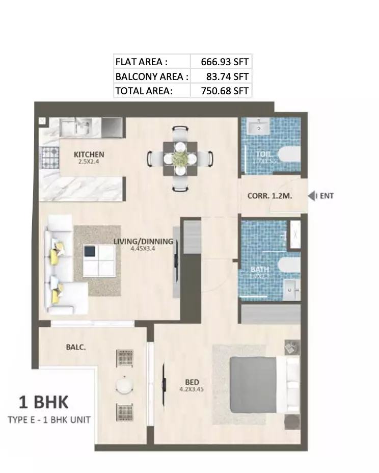 صورة مخطط ارضية الوحدة