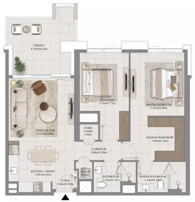 Unit floor plan image