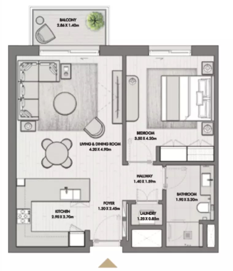 Riwa Type E3, 1 bed