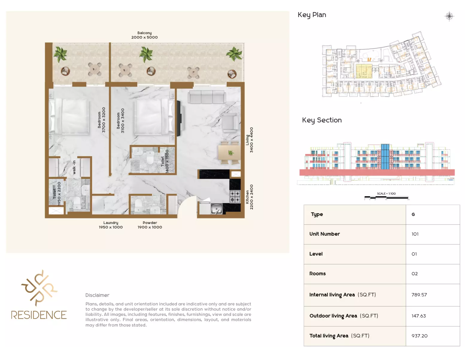 صورة مخطط ارضية الوحدة