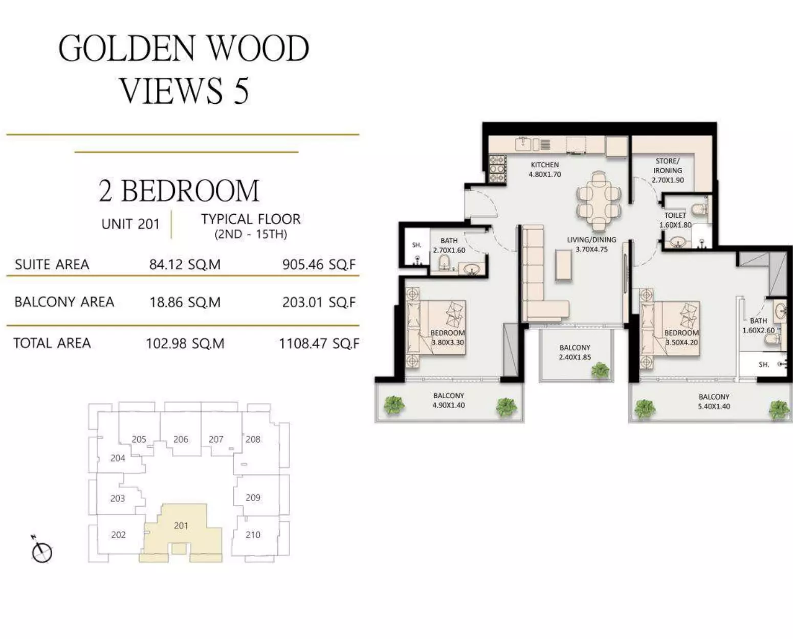 Unit floor plan image
