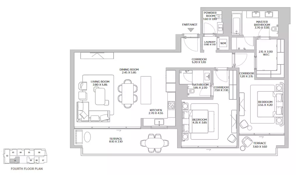Unit floor plan image