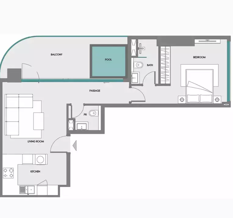 Unit floor plan image