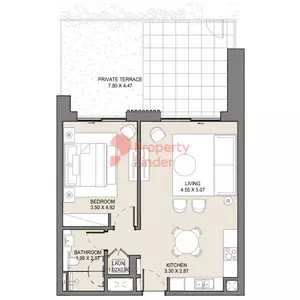 Jomana — 1BR floor plan