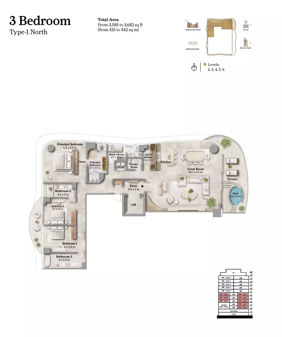 Unit floor plan image