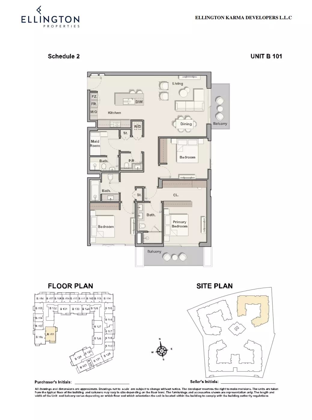 Belgravia Gardens Type B101 | Building 2, 3 beds