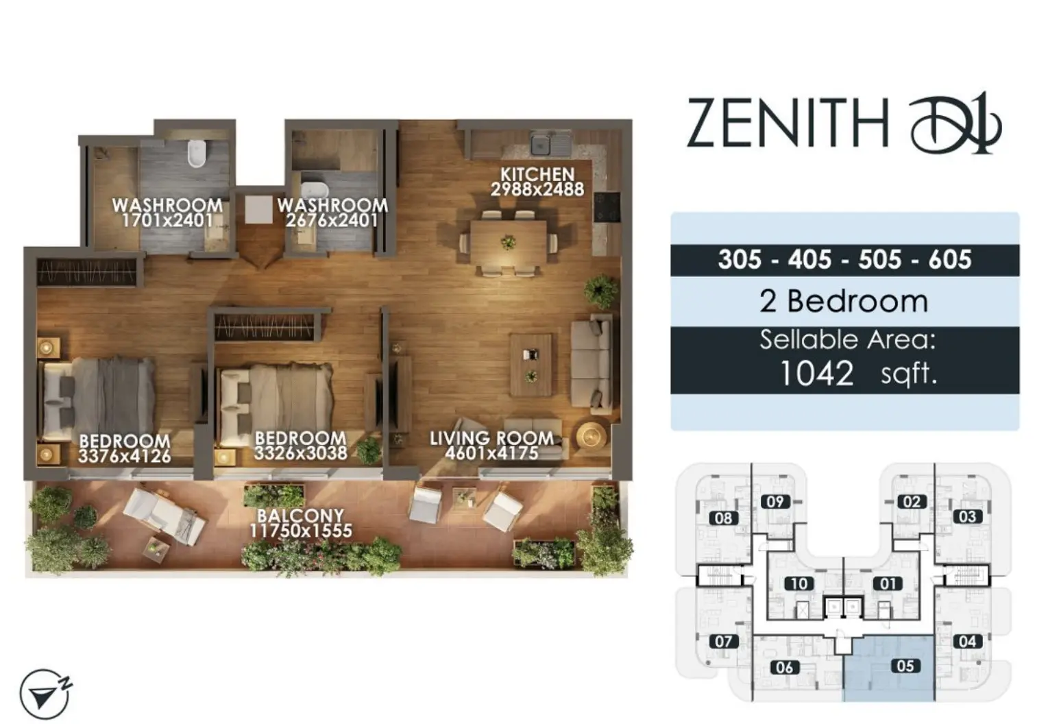 Unit floor plan image