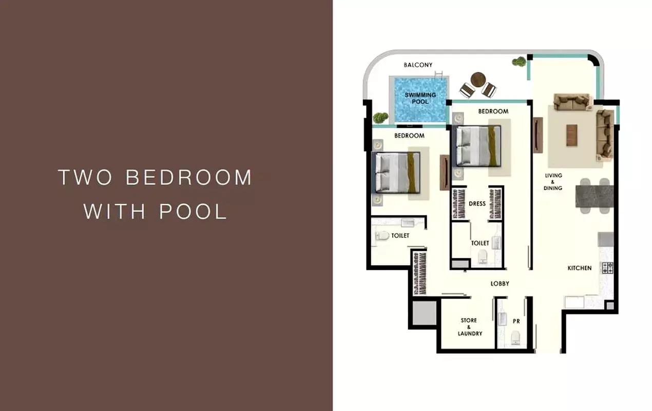 صورة مخطط ارضية الوحدة