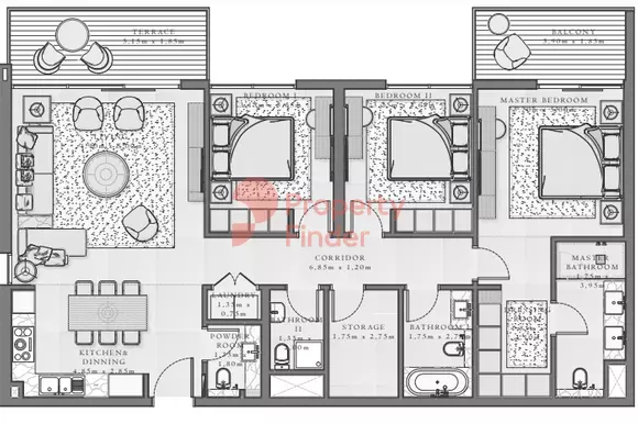 Sirdhana B4-Type 1 Level 01-04, 3 beds