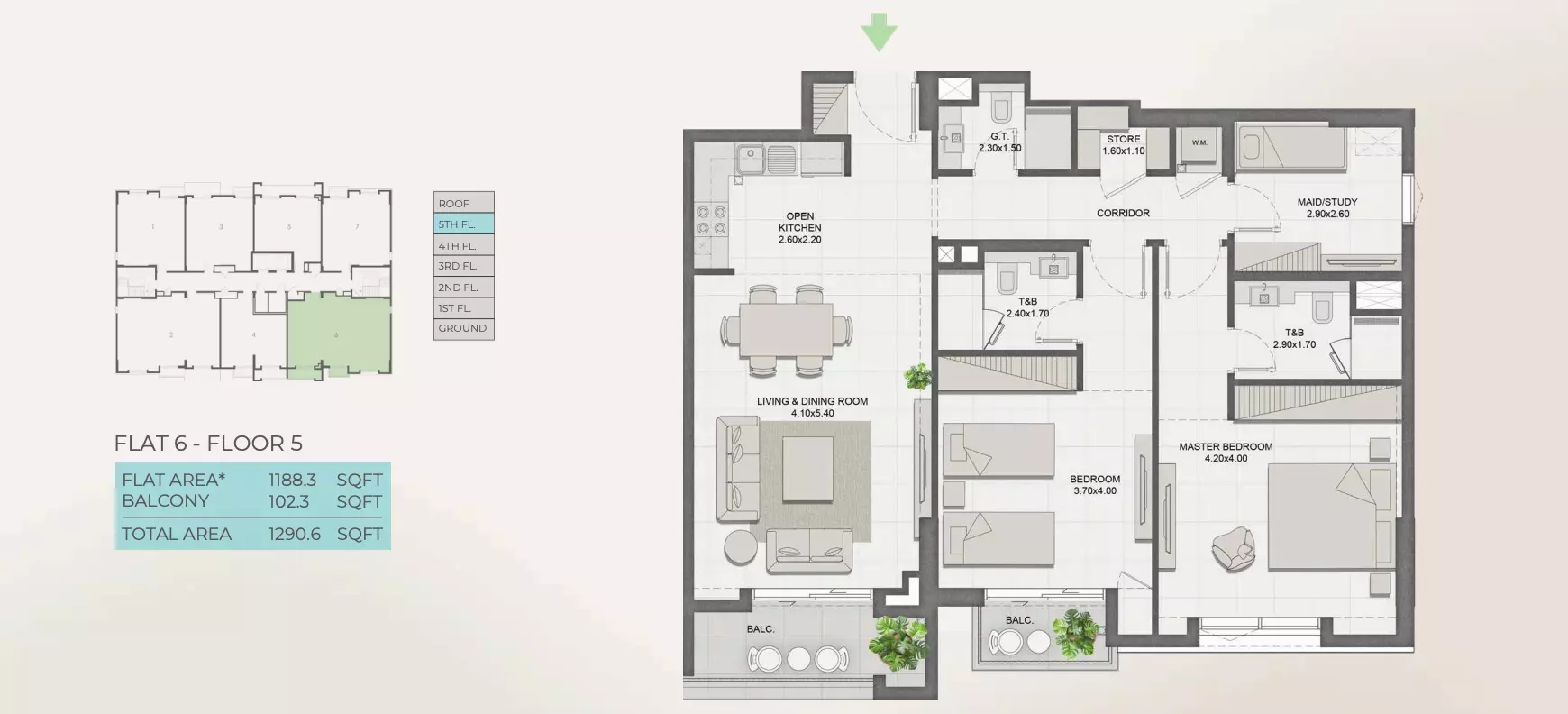Unit floor plan image
