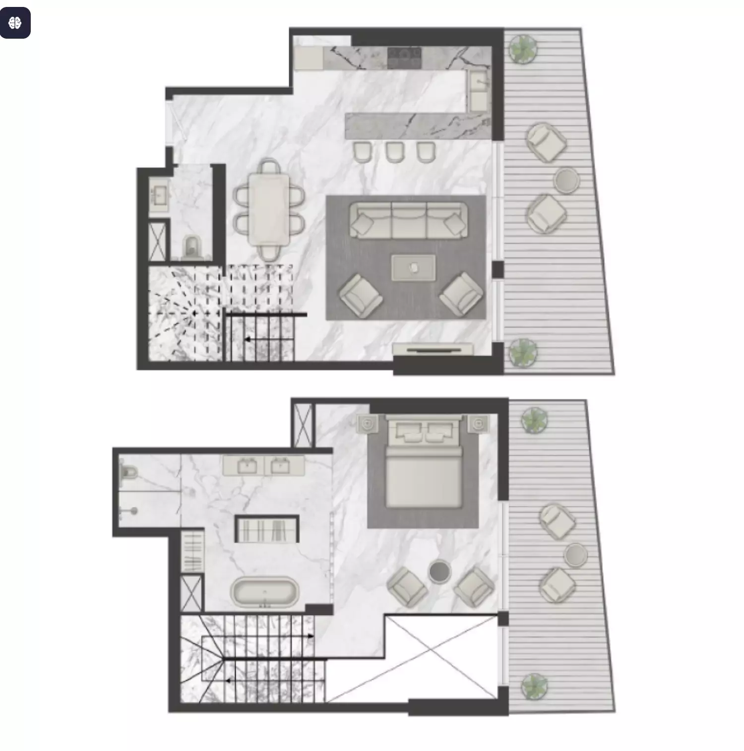 Unit floor plan image