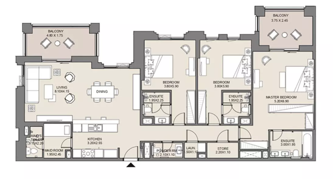 Jadeel at Madinat Jumeirah Living By Meraas Holding B11-Type A3, Level 3,4,5, Unit No-303,403, 3 beds