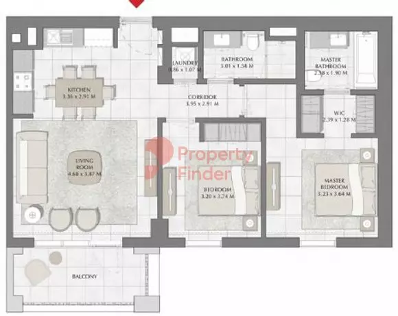 Creek Beach Surf Building 2, Level 2,3,4,5,6, 2 beds
