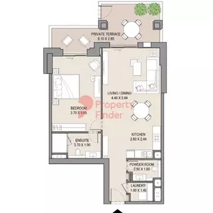 Asayel Type E, 1 bed