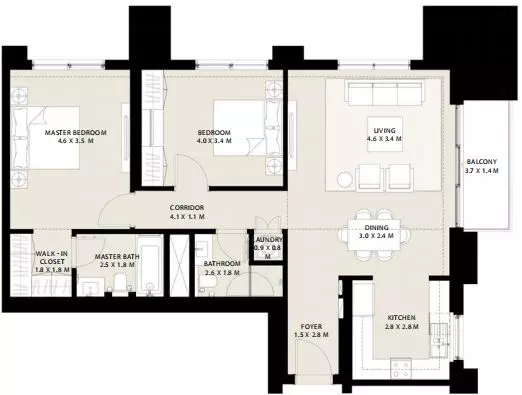 Park Field Type 3.1, 2 beds