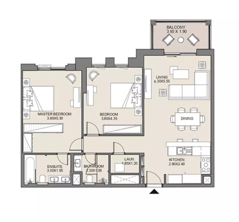 Jadeel at Madinat Jumeirah Living By Meraas Holding B11-Type A4, Level 4,5,6,7,8,9, Unit No-401,501, 2 beds