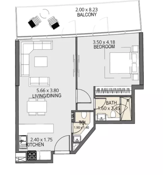 Unit floor plan image