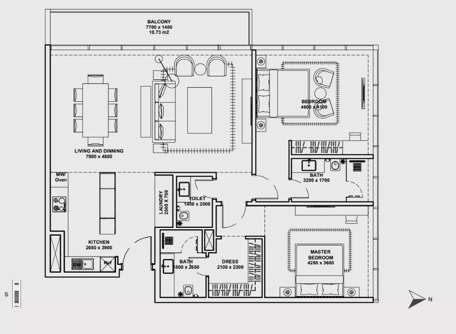 Unit floor plan image