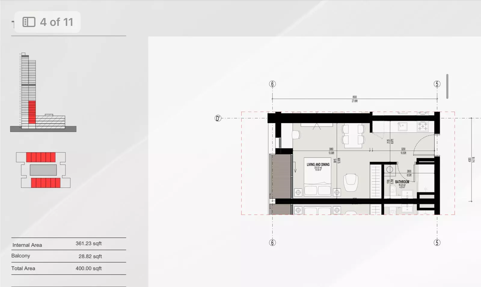 Unit floor plan image