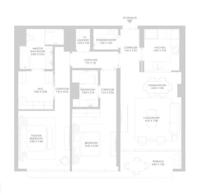 Rixos Phase 2 By Nakheel B2-Type E, 2 beds