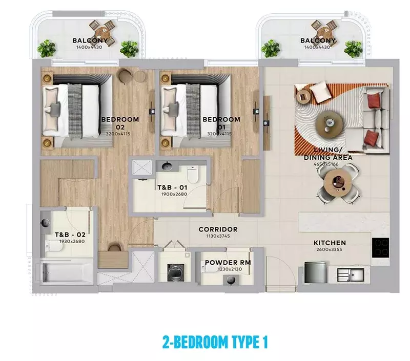 Unit floor plan image
