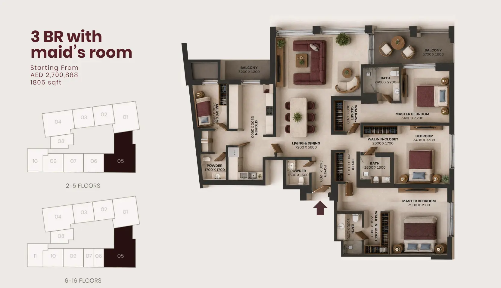 Unit floor plan image