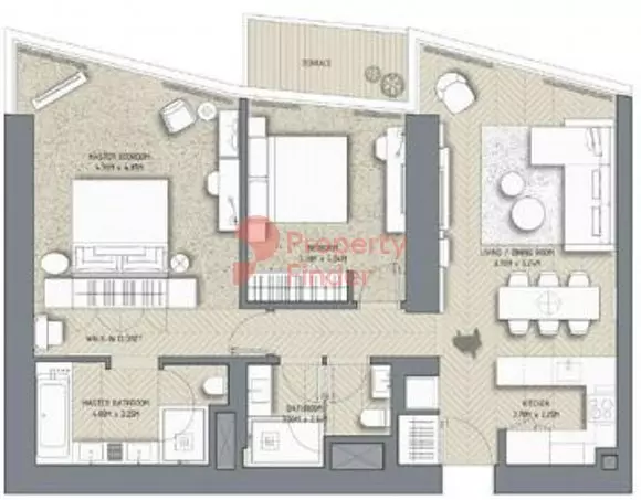 The Address Residences Dubai Opera T2-Unit 06, 2 beds