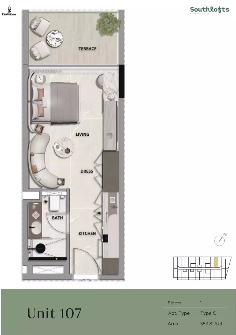 Unit floor plan image