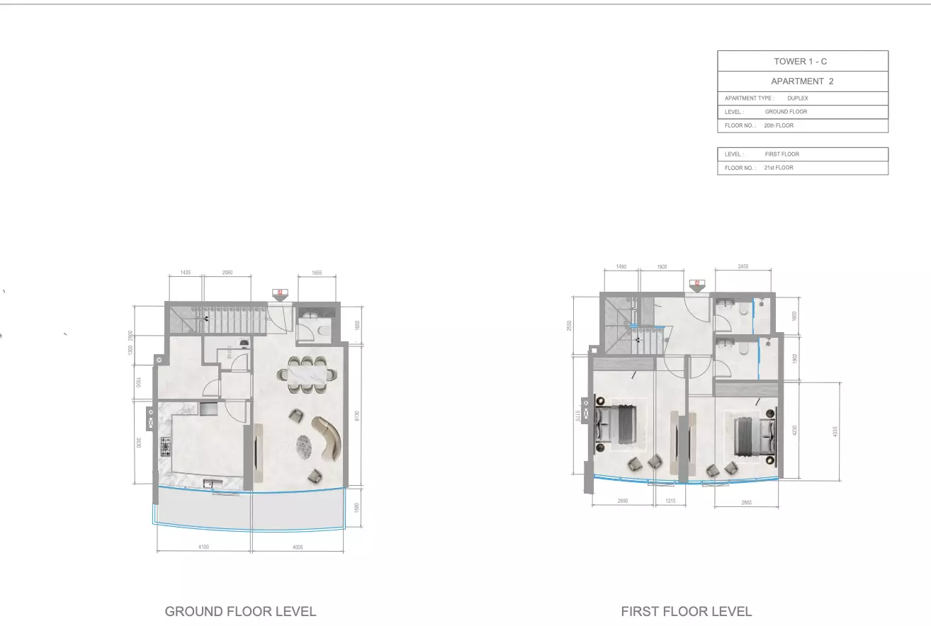 Orchid Towers Phase 1 - Type 1-Tower C Floor Plan