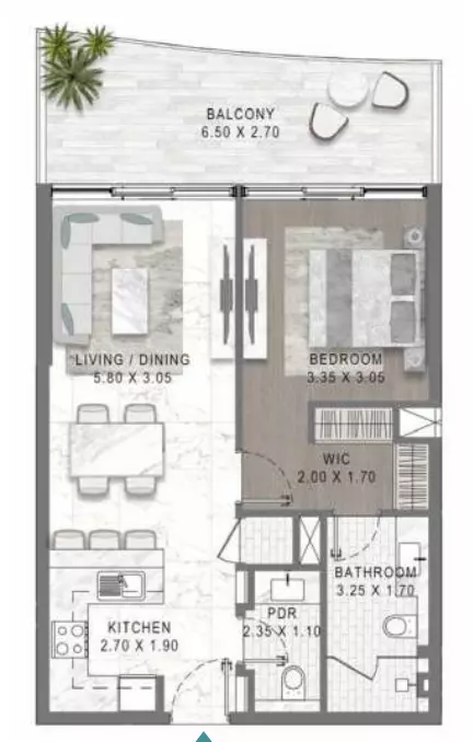 Unit floor plan image